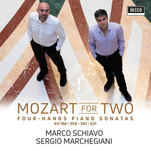Marco Schiavo的專輯Mozart For Two - Piano Sonatas Four Hands KV 521, 381, 19D, 358