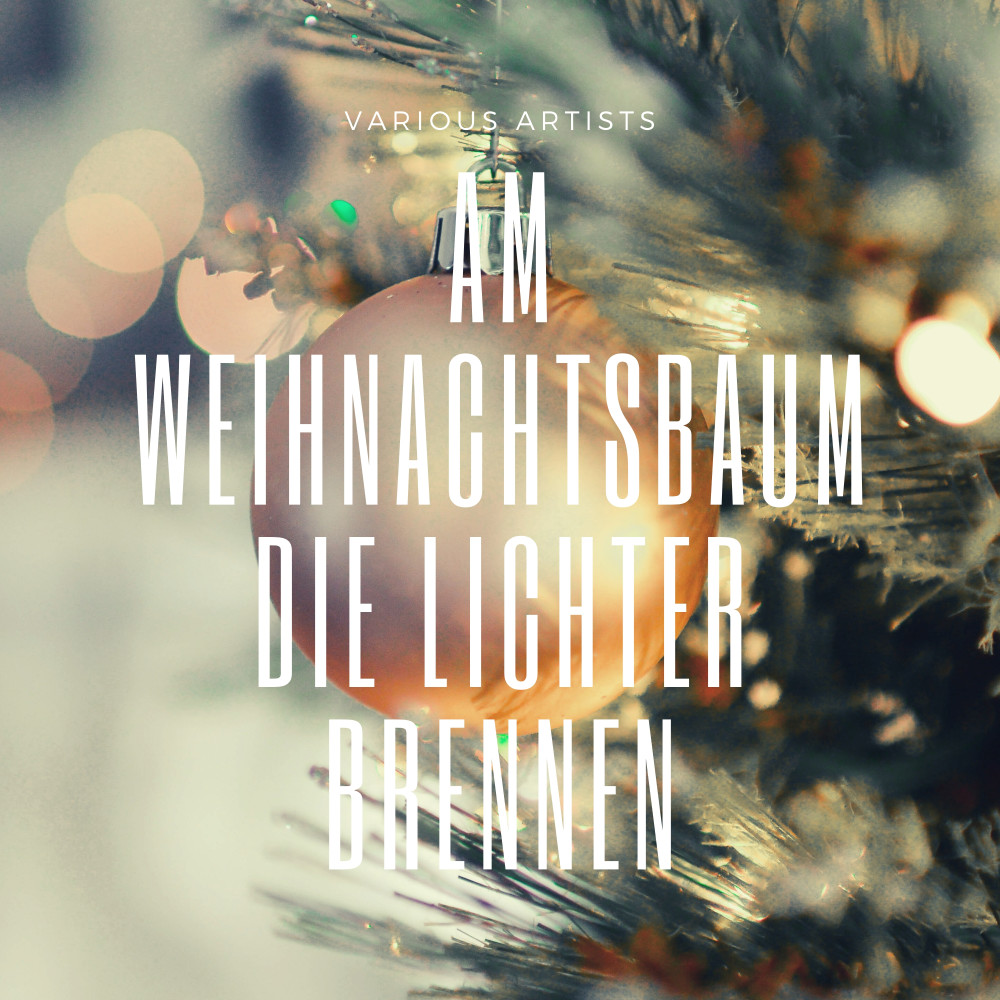 Am Weihnachtsbaum die Lichter brennen