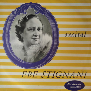 Album Ebe Stignani (Recital) from 