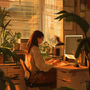 Reading Music and Study Music的專輯Work in Peace: Calming Lofi Music for Focus