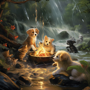 Album Music combined with Rain: Pet's Soothing Raindrops oleh Cats Music Zone