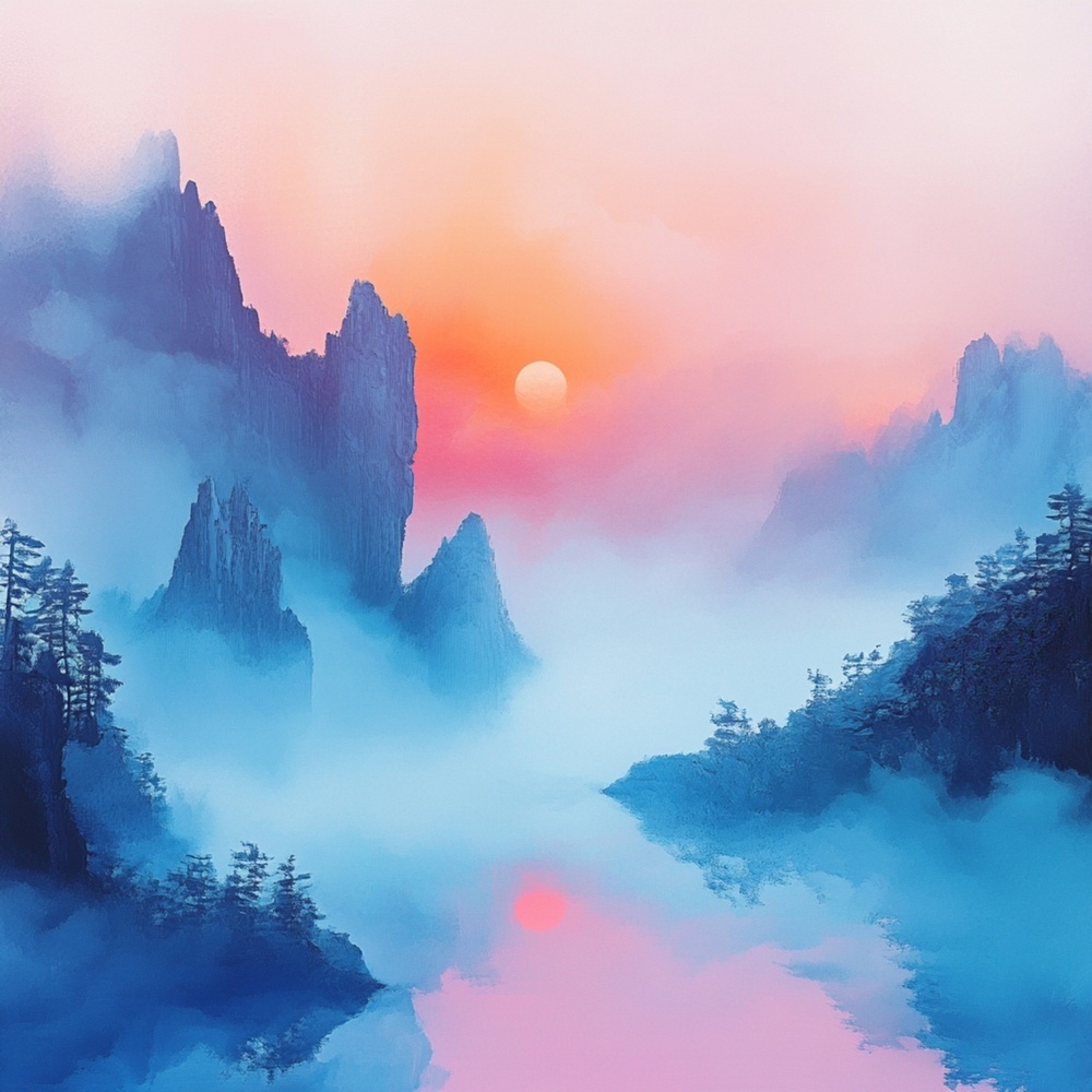 misty
