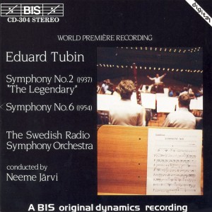 Tubin: Symphony No. 2 / Symphony No. 6 dari Swedish Radio Symphony Orchestra