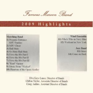 Randy Bass的專輯The Famous Maroon Band - 2009 Highlights