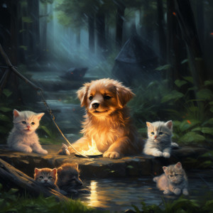Music combined with Stream: Tranquil Waters for Animals dari Animal Melody Wizard