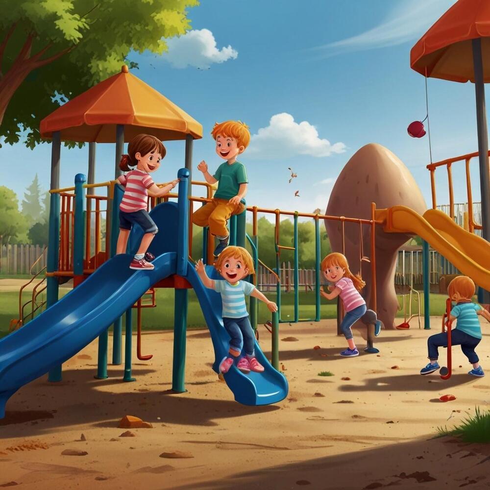 Joyful Moments at the Playground