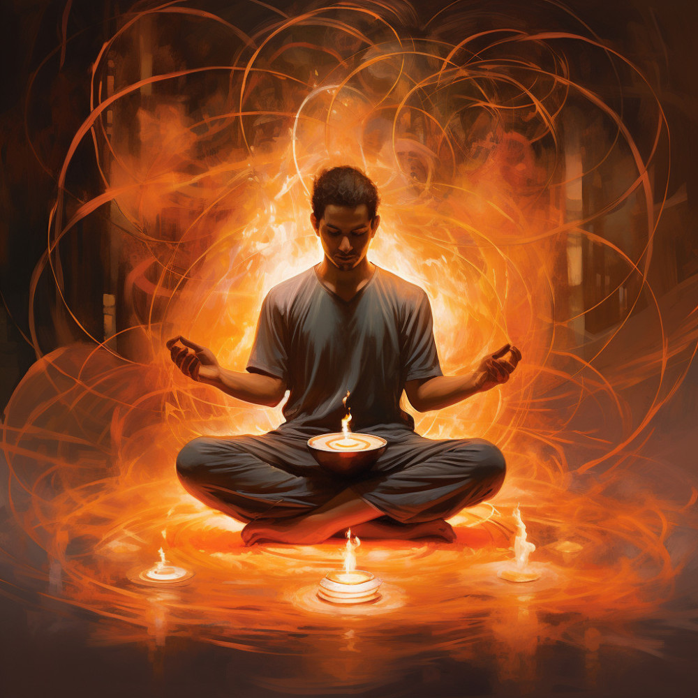 Zen's Fiery Silence Within