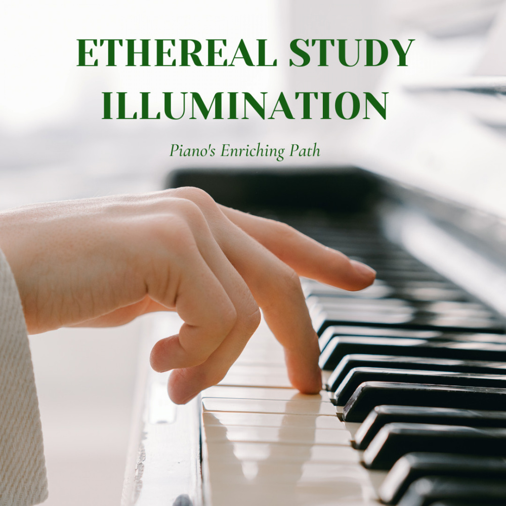 Ethereal Study Echoes: Piano Harmonic Illumination