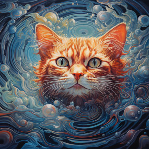 Melodic Tides: Cat Melodies Amid Ocean Ripples dari Womb Sounds Heartbeat