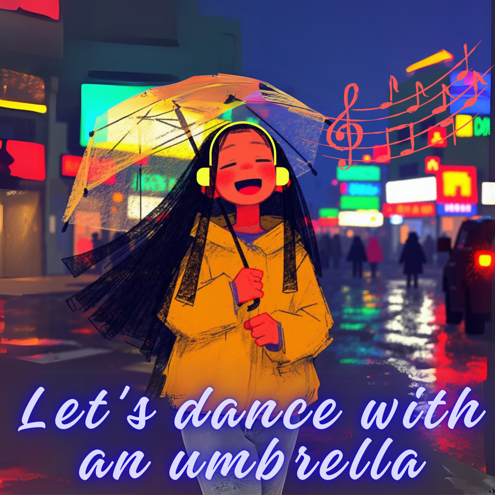Let's dance with an umbrella