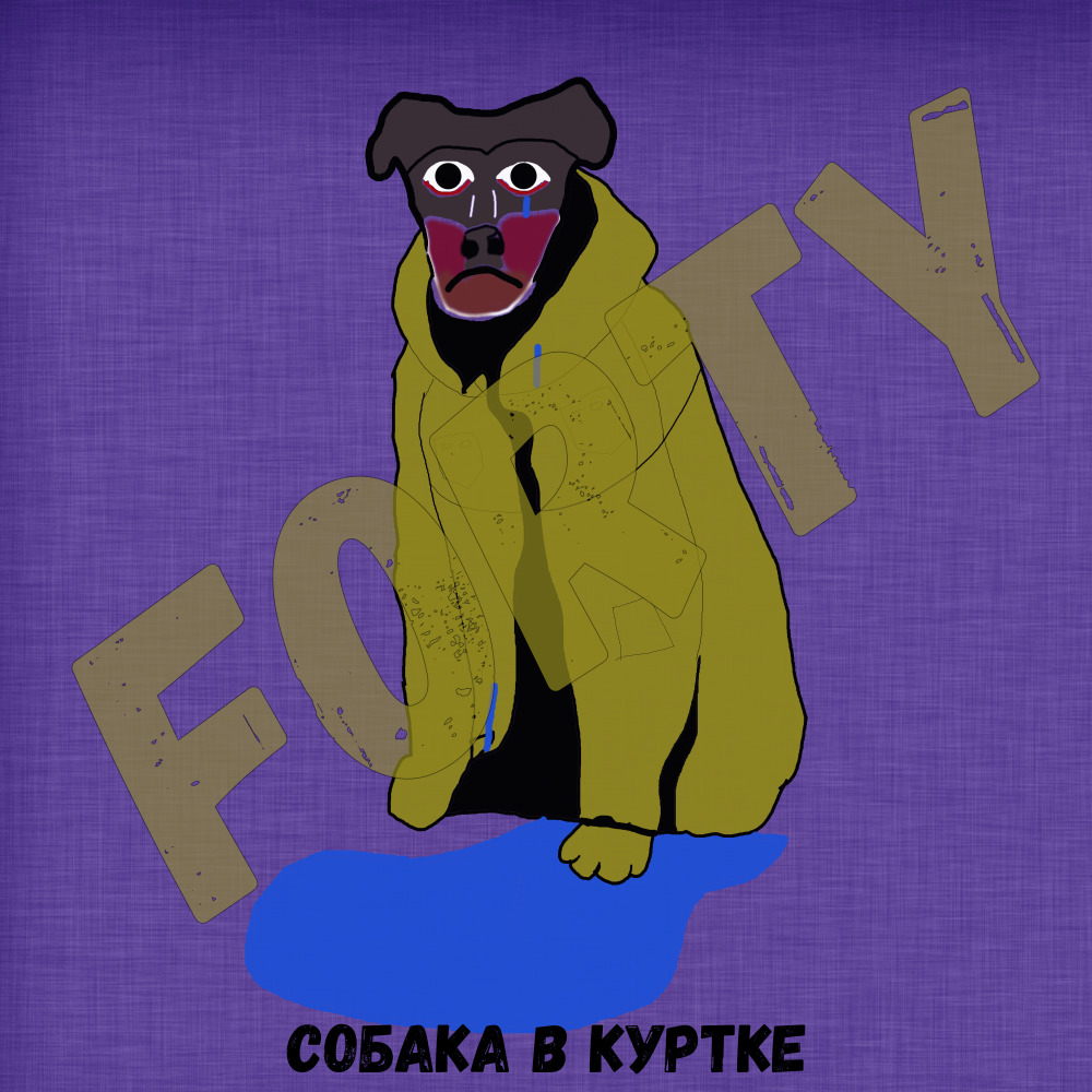 Собака в куртке