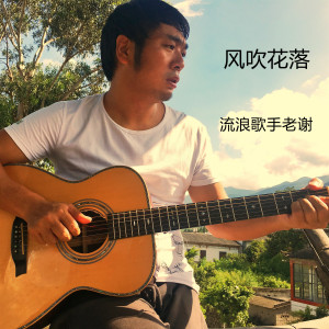 收听流浪歌手老谢的风吹花落歌词歌曲