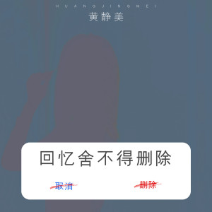 收听黄静美的回忆舍不得删除 (DJ武圣雄版)歌词歌曲