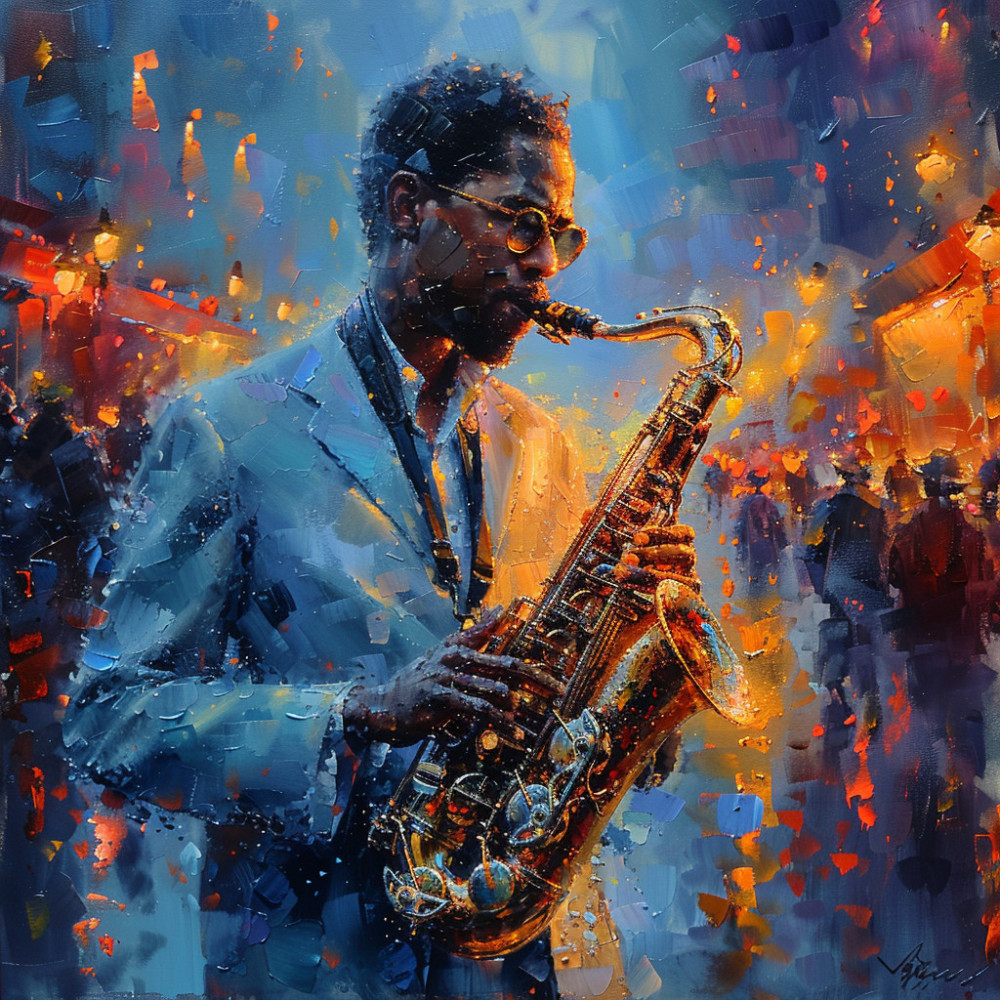 Ritmo Nocturno Del Espectro Del Jazz