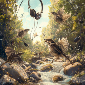 Calming Beats的專輯Binaural Creek Symphony: Birds and Nature’s Ensemble - 92 88 Hz