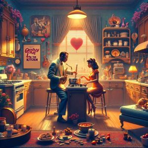 Relaxation Jazz Dinner Universe的專輯Groovy Love in the Kitchen (Jazzed-Up Valentine's Culinary Jam)