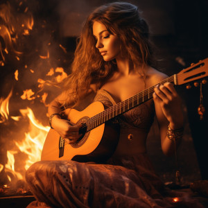 Cozy Crackles的专辑Harmonic Flames: Music and Firelight Serenity