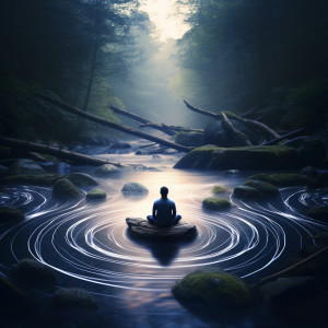 Moods & Water sounds的專輯Aquatic Meditation: Serene River Reflections