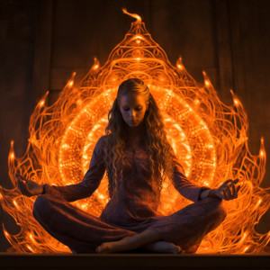 Album Yoga to Binaural Fire Sounds: Energizing Warmth oleh Delta Pure Waves