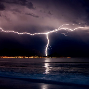 Thunderstorm and Rain Sounds over the Ocean