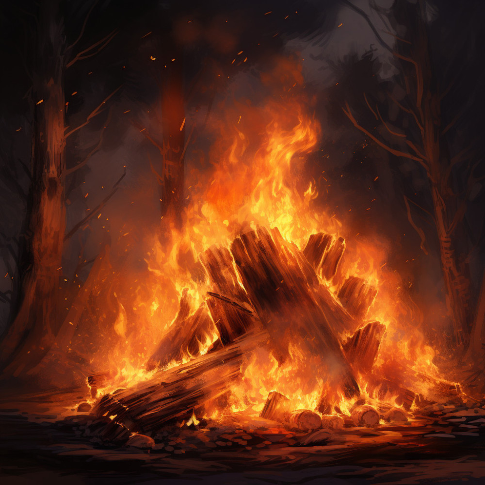 Glowing Peace in Night's Silence