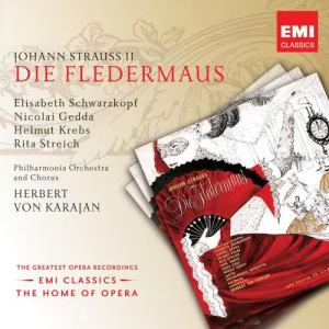 收聽Herbert Von Karajan的Die Fledermaus (1999 Remastered Version), Act II: Im Feuerstrom der Reben (Orlofsky/Chor/Adele/Eisenstein)歌詞歌曲