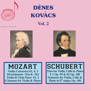อัลบัม Dénes Kovács, Vol. 2: Mozart & Schubert ศิลปิน Budapest Philharmonic Orchestra