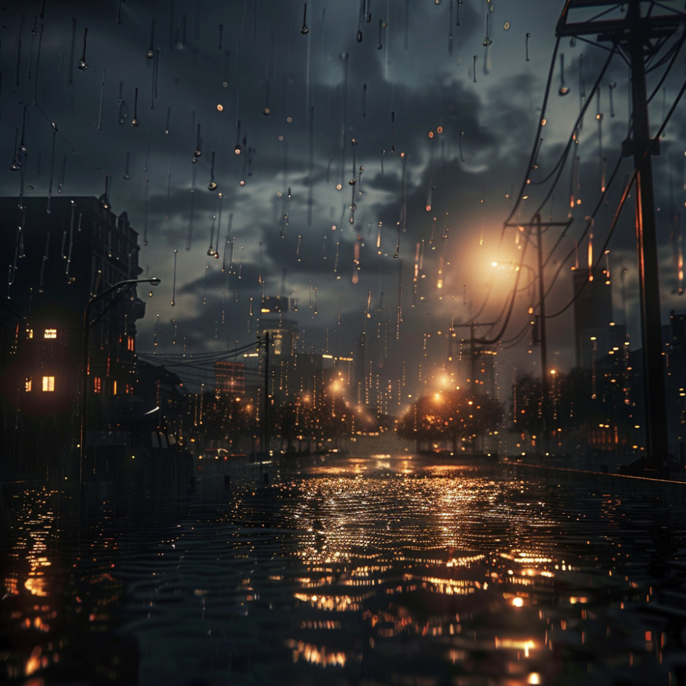 Contentment in the Rain's Affectionate Noise