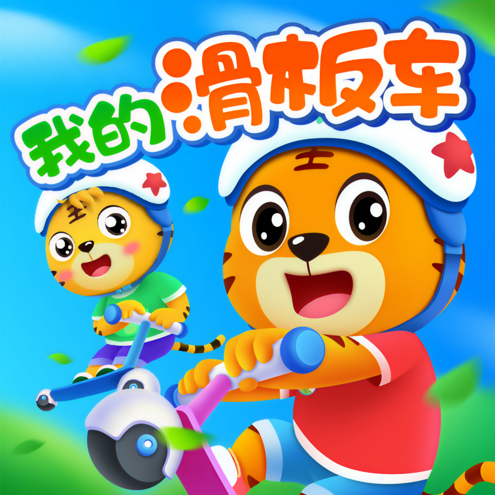 滑板车 滑呀滑 (伴奏)
