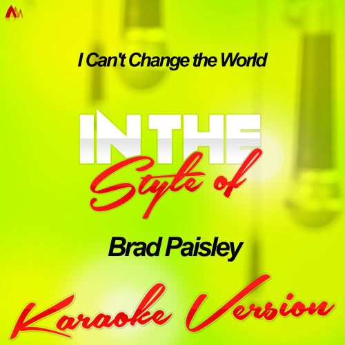 I Can't Change the World (In the Style of Brad Paisley) [Karaoke Version] (Karaoke Version)