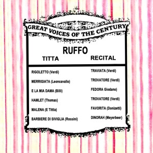 Carlo Sabajno的专辑Great Voices of the Century: Titta Ruffo