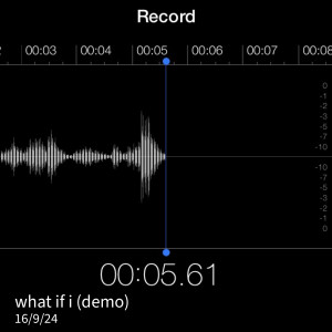 Listen to what if i (demo) song with lyrics from 马天佑