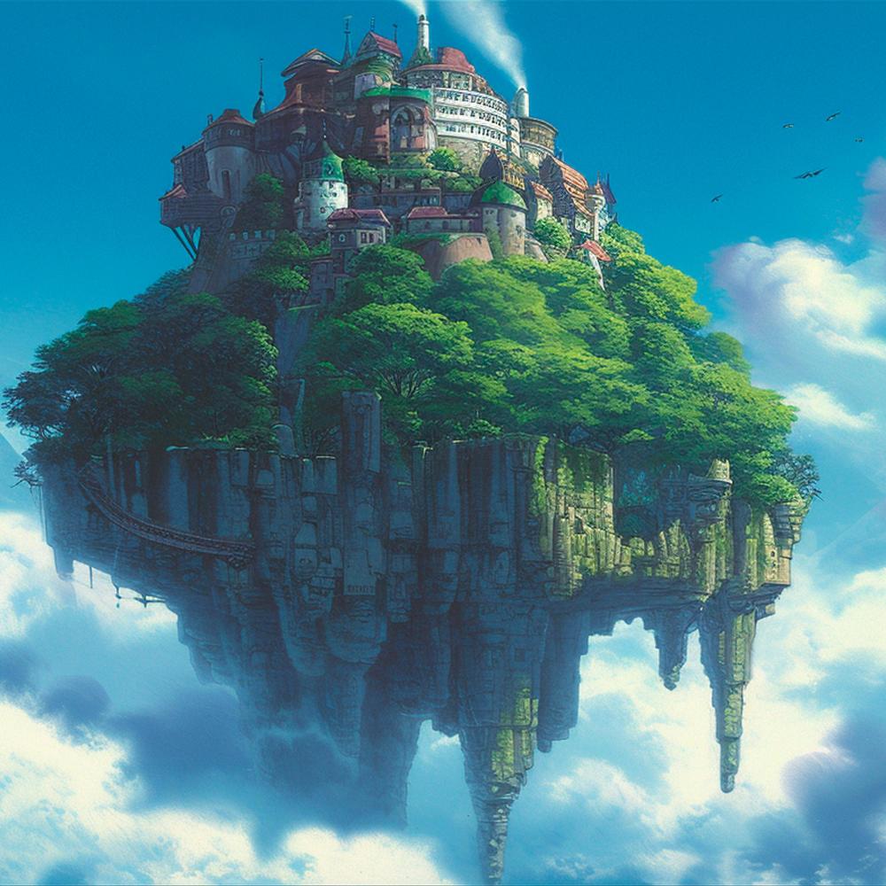 The Castle in the Sky (Cover of Laputa: Castle In The Sky)