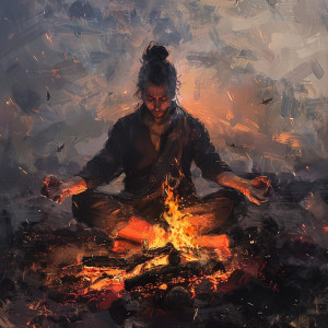 Meditación En El Fuego: Resplandor Sereno