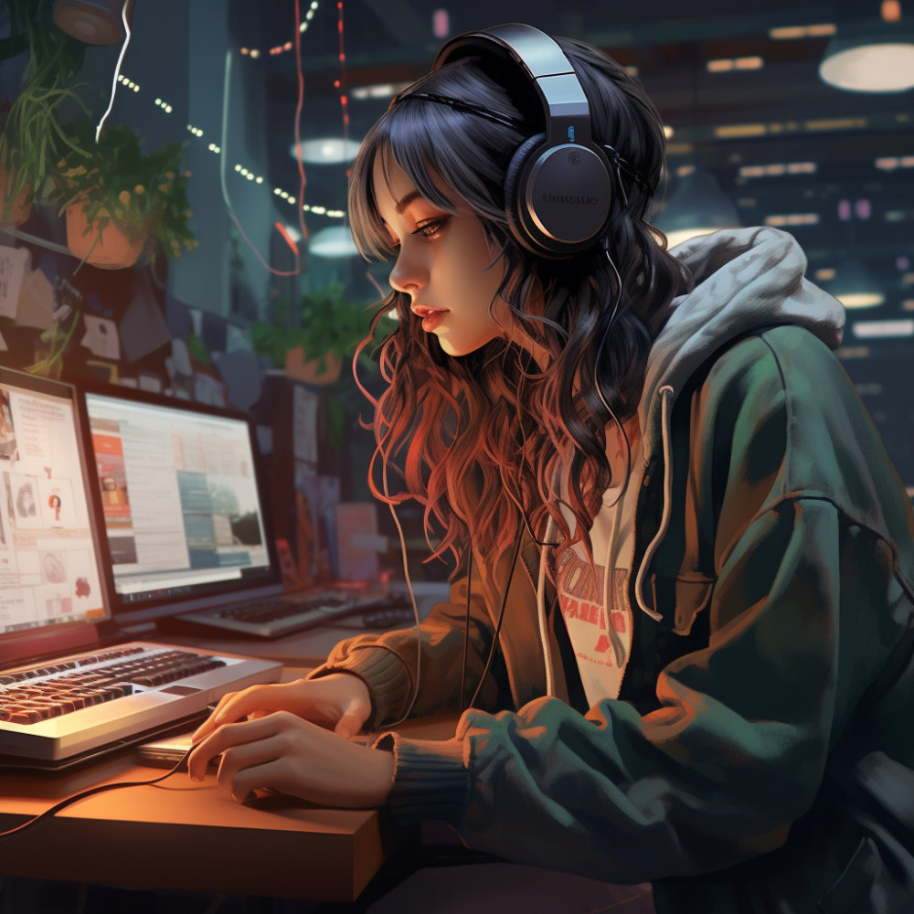 Painting Sounds in Lofi