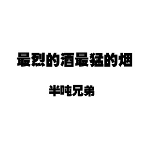 收听半吨兄弟的最烈的酒最猛的烟歌词歌曲