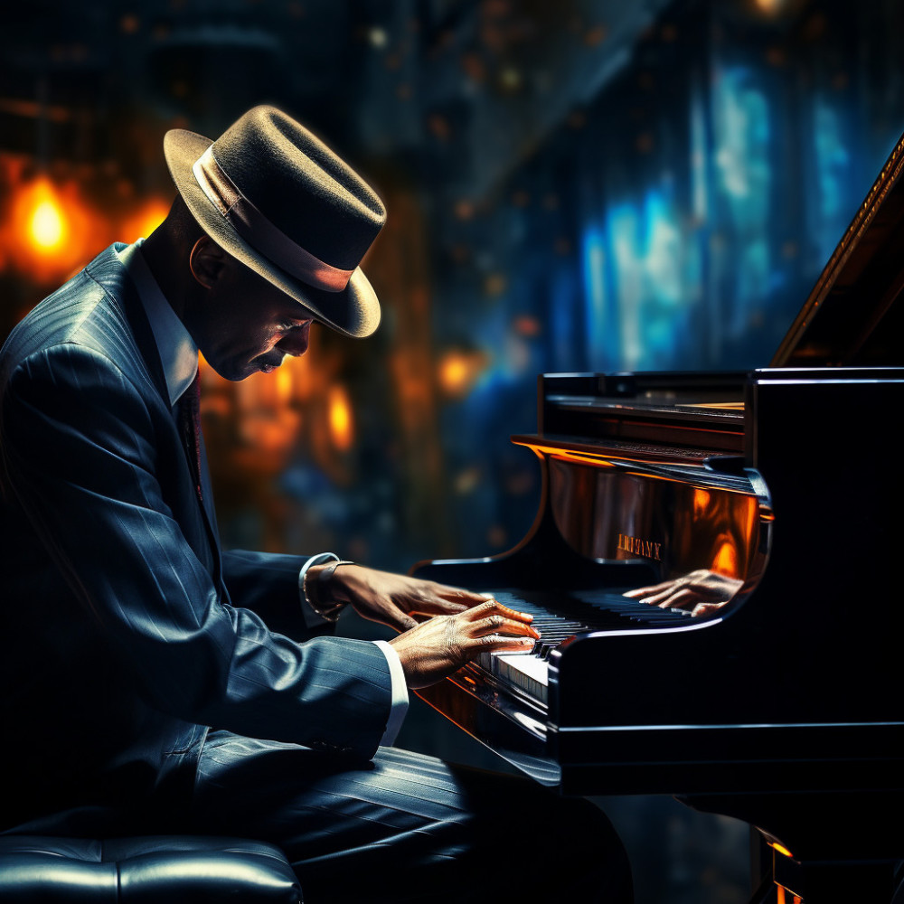 Jazz Piano Solitude at Midnight