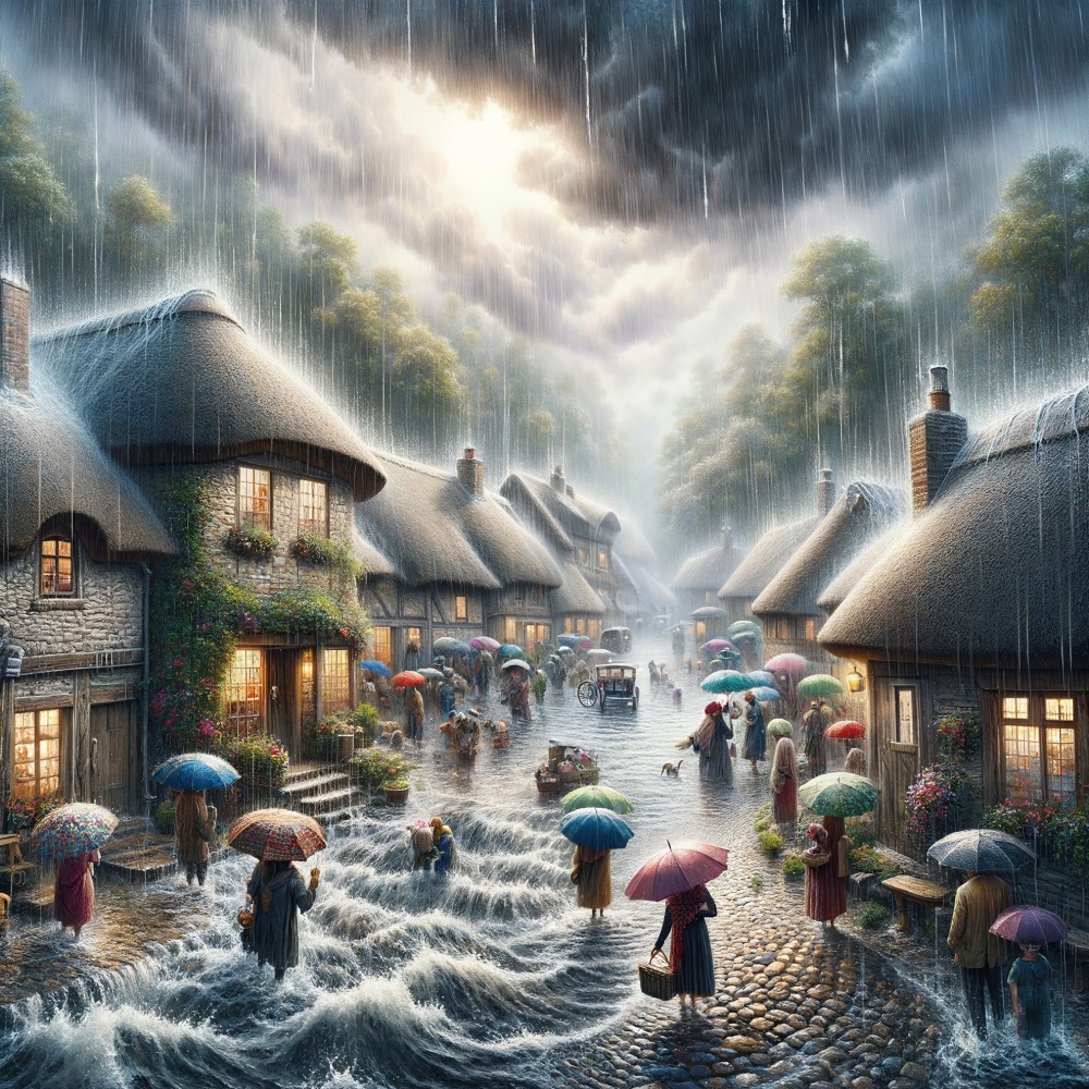 Super Heavy Rain in My Village 9