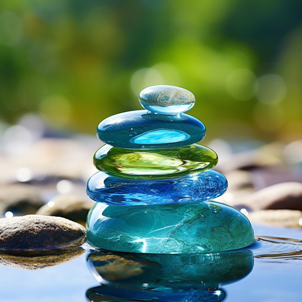Tranquil Meditation with Raindrops