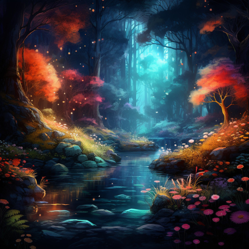 Meditative River Waltz Serenity
