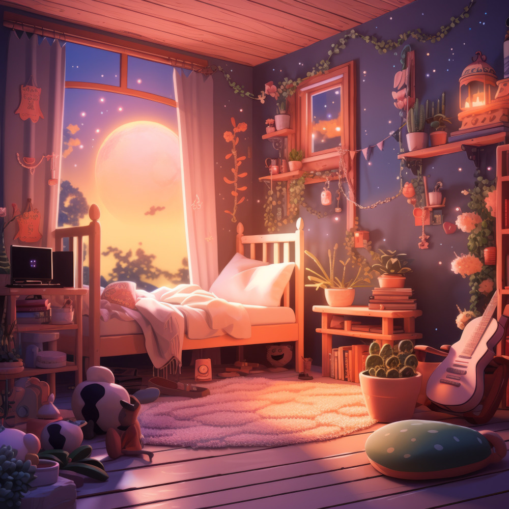 Starry-Eyed Stroller in the Storybook of Soft Toys