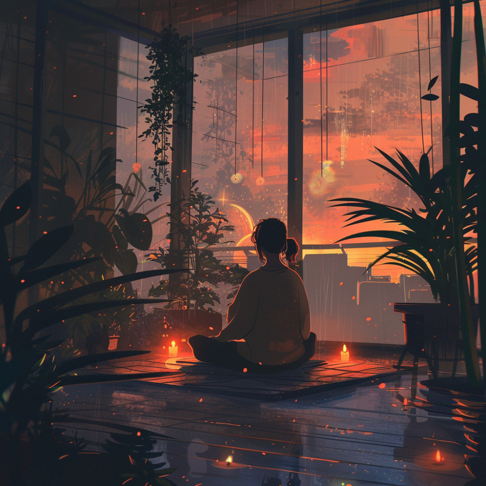 Reflective Zen in Serene Beats