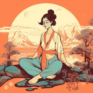 Album Transcending Echoes of Serenity oleh Deep Buddhist Meditation Music Set