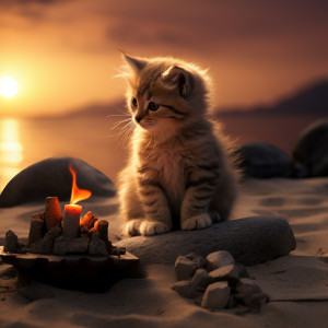 Tranquil Fire Melodies for Happy Felines: Melodic Moments