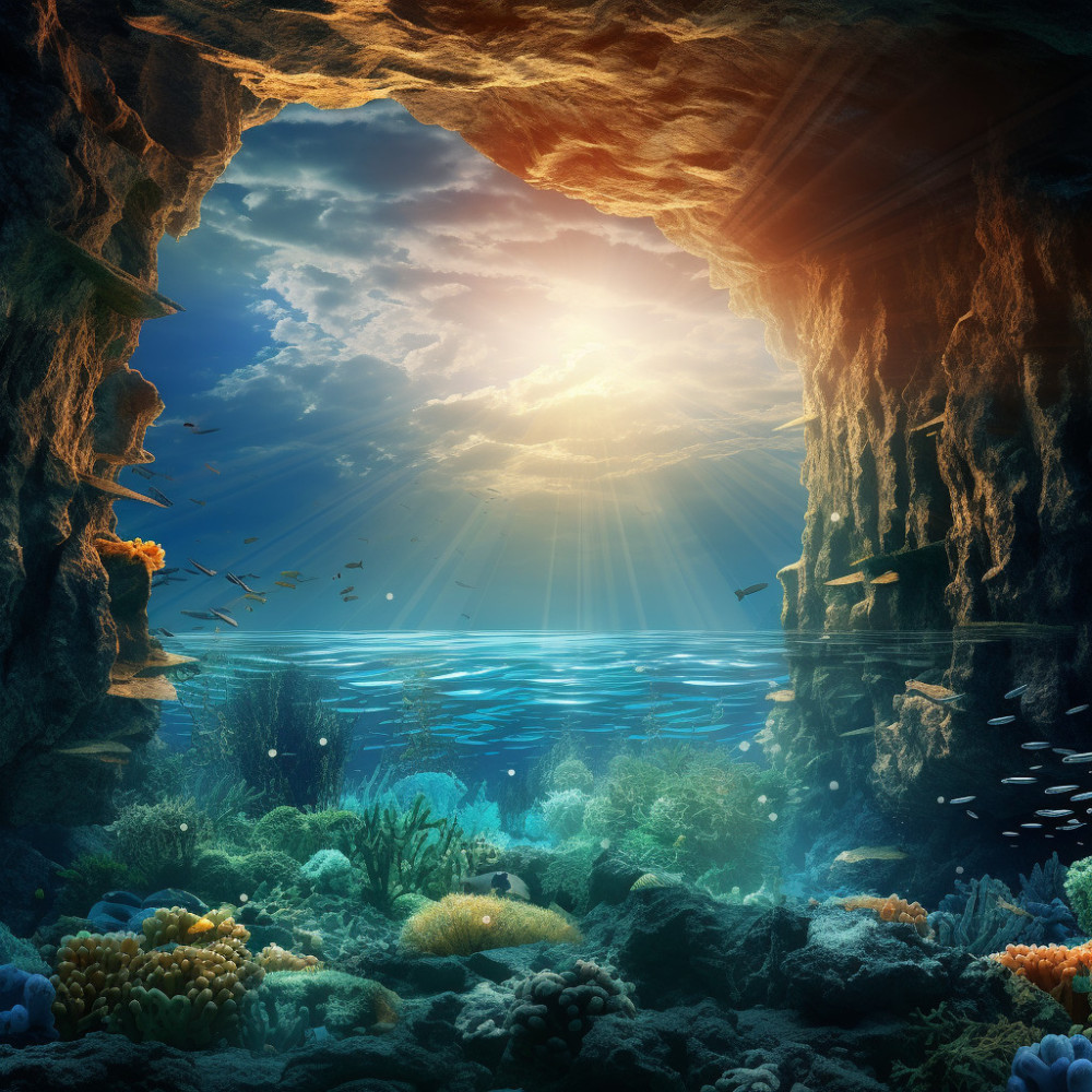 Tranquil Oceanic Expanse Peaceful Solace