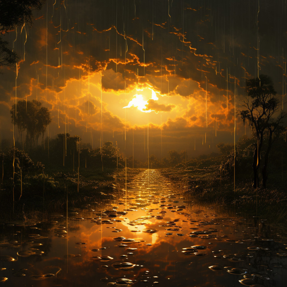 Secuencia De Serenidad De La Lluvia