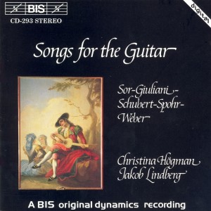 Album Sor / Giuliani / Schubert / Spohr / Weber: Music for Soprano and Guitar from Christina Högman