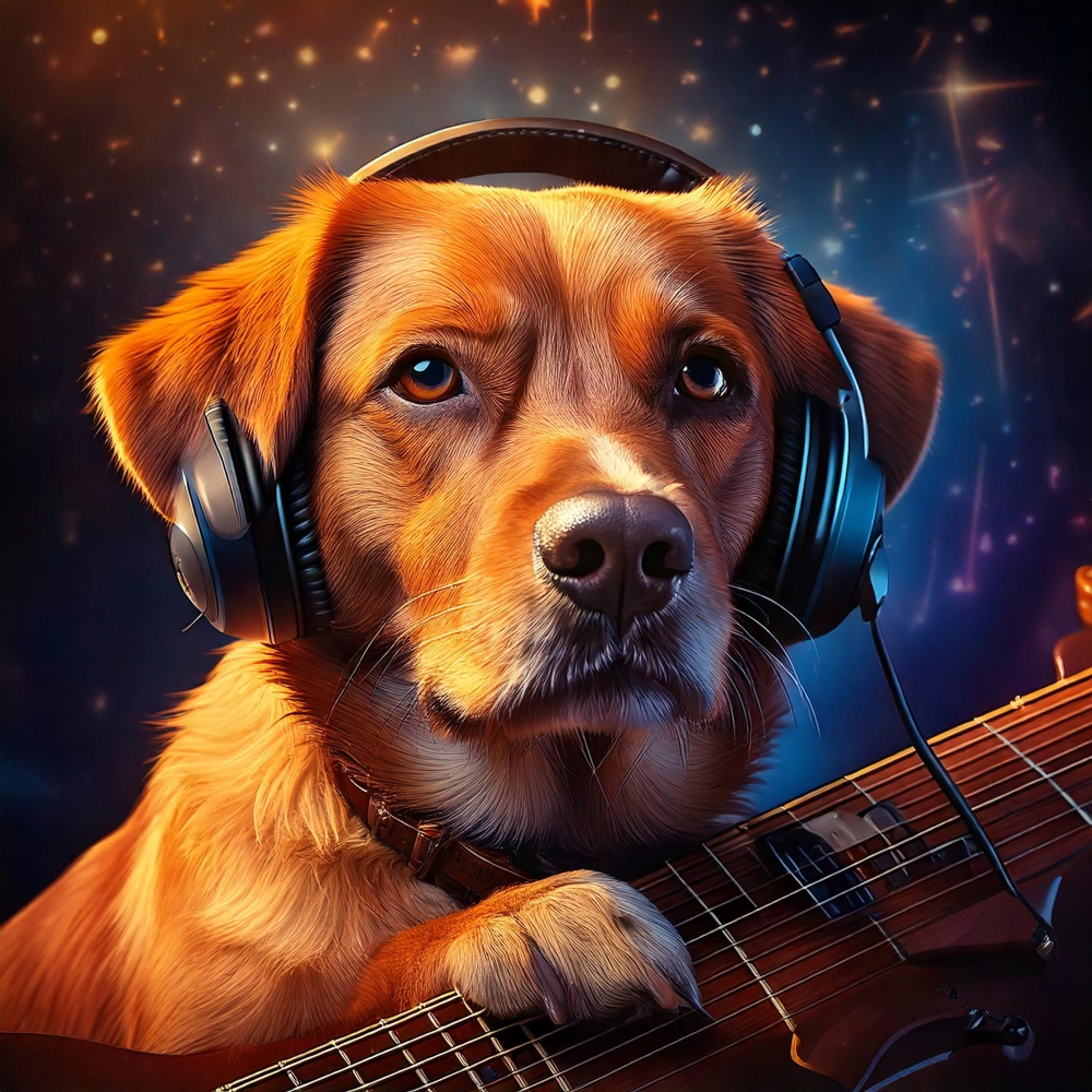 Dog Musical Notes