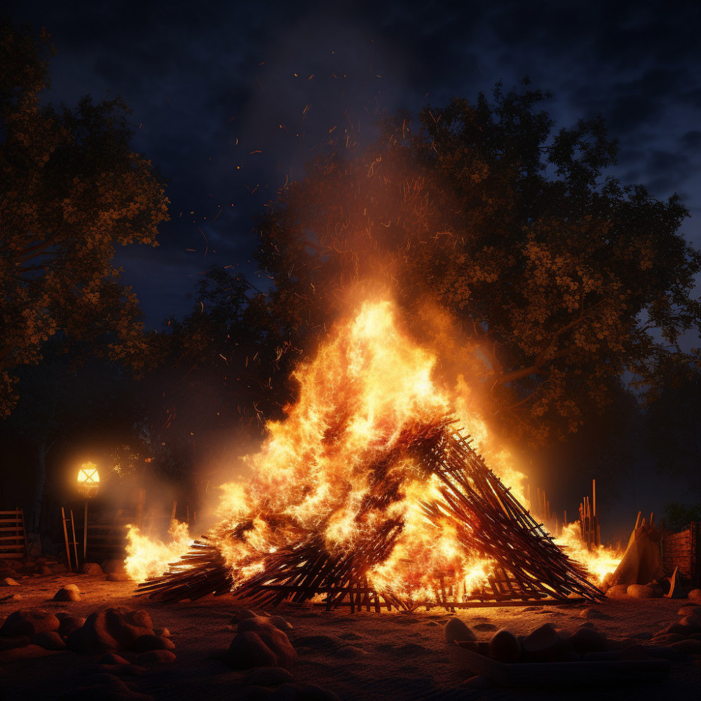 Peaceful Fire Outdoor Vibes