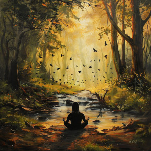 อัลบัม Binaural Creek Meditation: Birds and Nature's Harmony - 92 96 Hz ศิลปิน Silent Meditation Zone